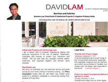 Tablet Screenshot of davidlam.ca
